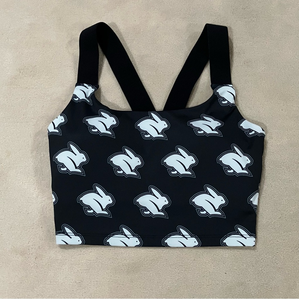 rabbit Croptastic Running Crop Top with Built in Shelf Bra